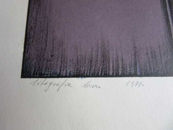 Grafica & Litografie: Edward Habdas ORIGINAL LITHOGRAPHIE SIGNIERT – Usato da Gersau venduto da grafik-kunst 3