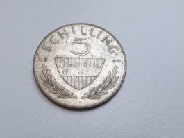 🇦🇹 Austria 5 Schilling 1960 * silver 5.2g .640