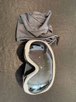 Weisse Snowboard-/Skibrille