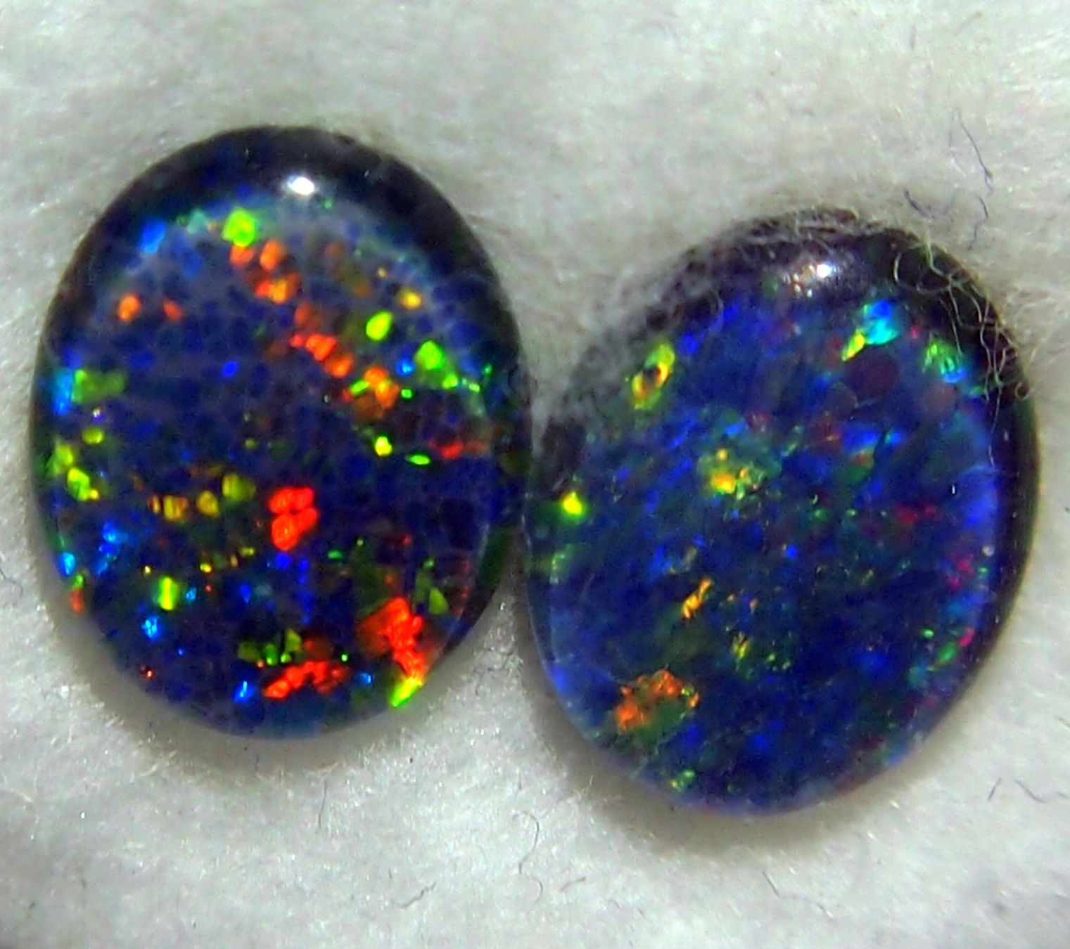 Edelsteine: 2 x 1,7 ct. Blackopal Triplette – Neu (gemäss Beschreibung) aus Reinach BL von Hesekiel39 1