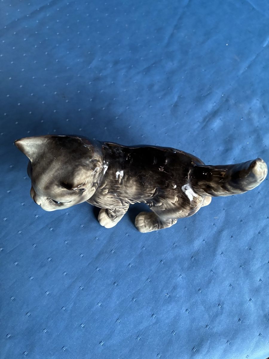 Statuette: Goebel Katze grau, getigert  – Usato da Dornach venduto da Rosengarten