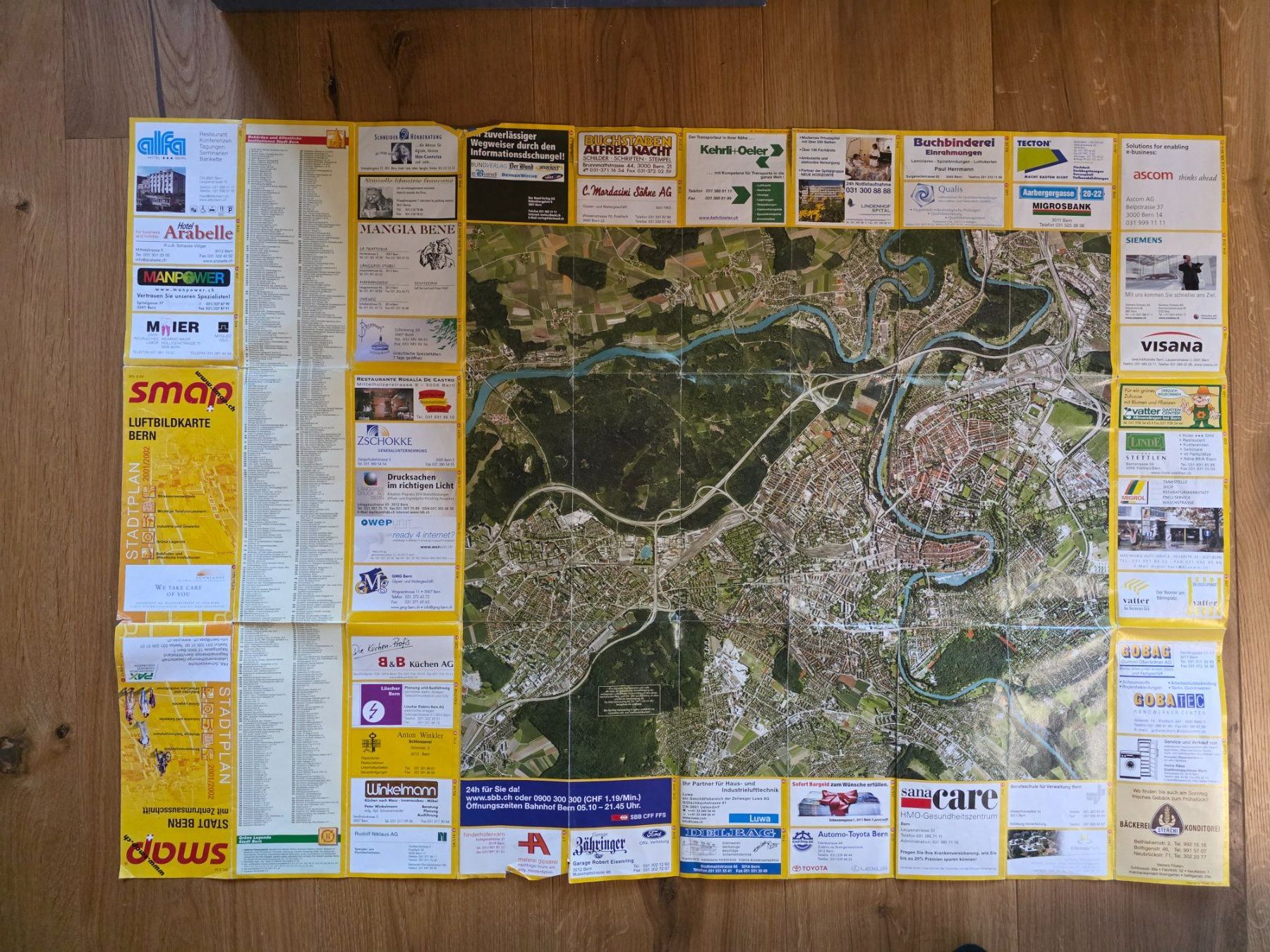 Cartine & Atlanti: alter Stadtplan Karte Stadt Bern – Usato da Walterswil BE venduto da Lonitti 3