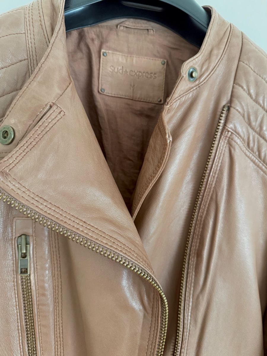 Jacken: Süd Express Leather Jacket - Women's Size M - Beige – Gebraucht aus Zollikerberg von MK-13 1