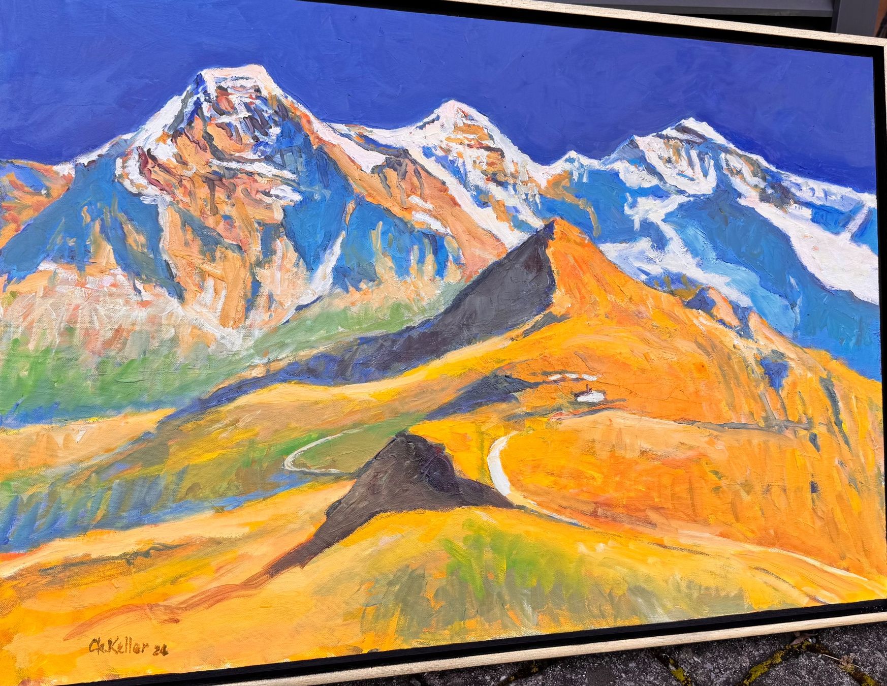 Gemälde: Die Berner Alpen – Neu (gemäss Beschreibung) aus Langnau am Albis von Antonius0 1