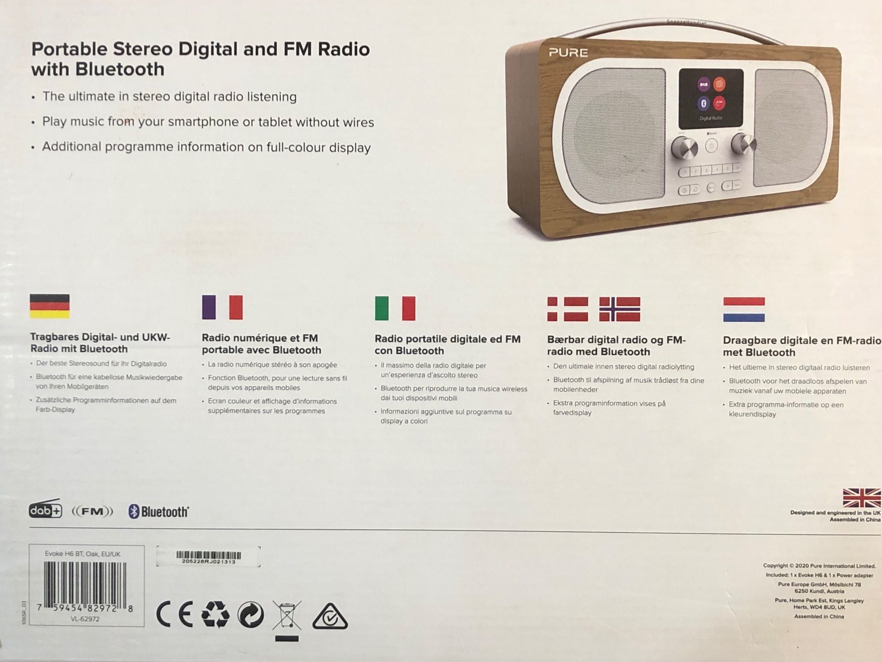 Radios: Pure DAB+ Radio Modell Evoke H6 Bluetooth – Neu und originalverpackt aus Neerach von Arbimus 7