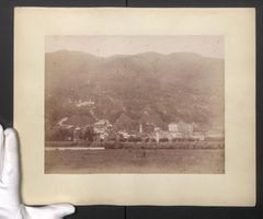 Fotografie Ansicht Locarno, Felder am St