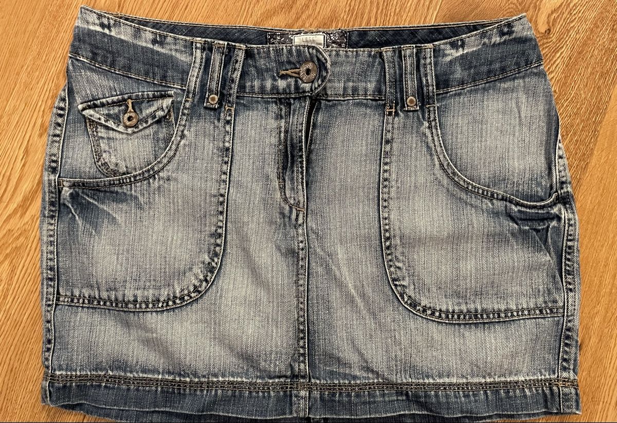 H&M Röcke: L.O.G.G. by H&M Denim Minirock, Gr. 42 – Gebraucht aus Stansstad von alexandra171080