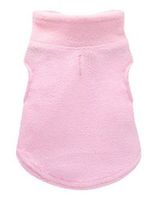 Hundepullover XS pink ohne Ärmel fleece 20 cm Rückenlänge
