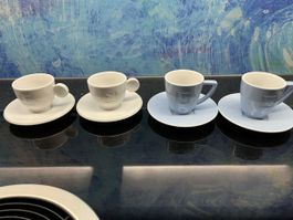 4 Nespresso Tassen Espressotassen Geschirrset Büro