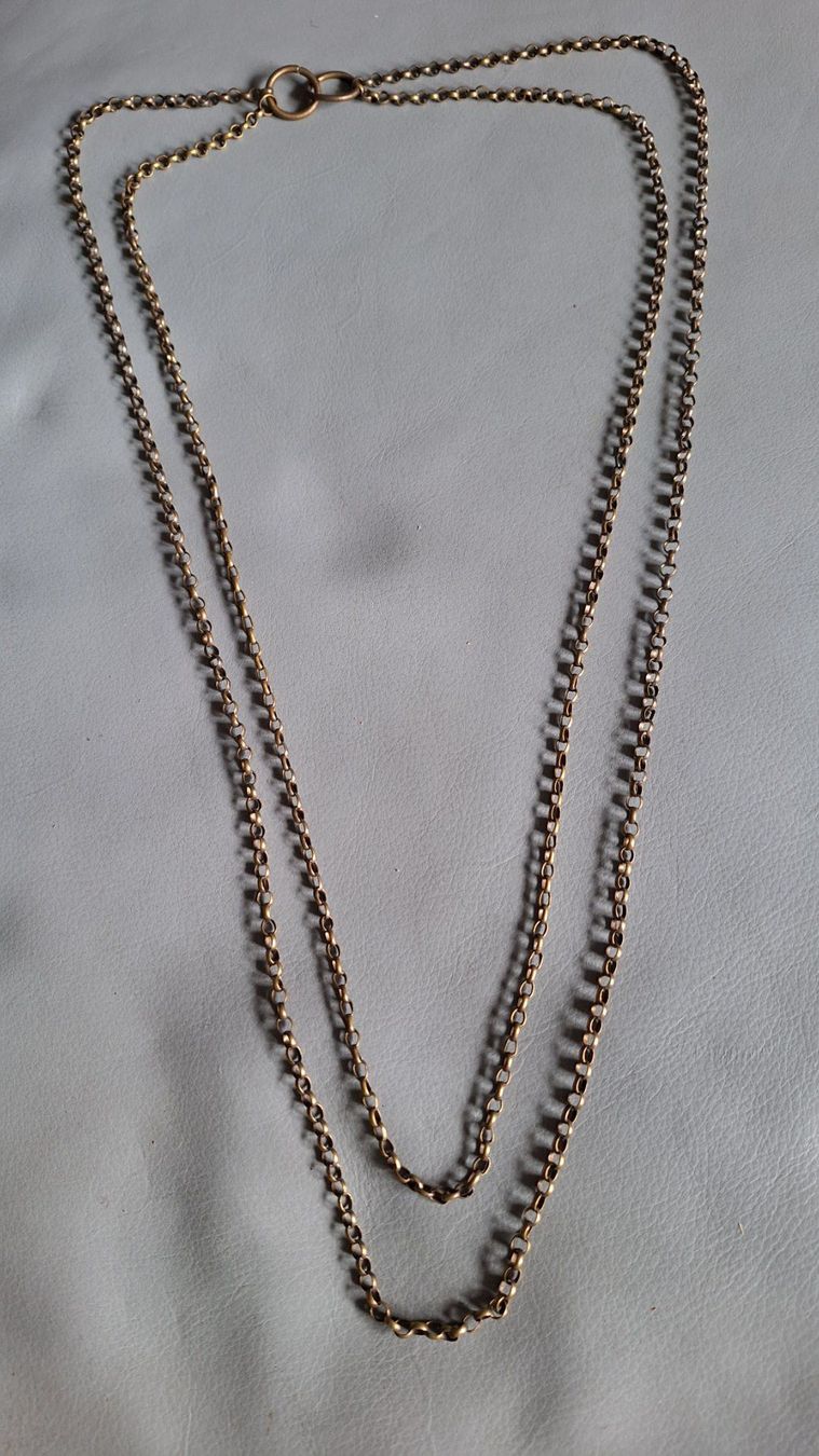 Ketten: Vintage Kette Doppelt ,  lang Messing – Gebraucht aus Arlesheim von shopradl