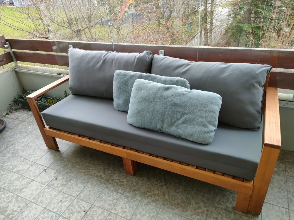 Balkon / Garten Sitzbank ausziehbar zu einer Liege Kaufen auf Ricardo