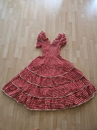 Vintage Flamenco Kleid XS