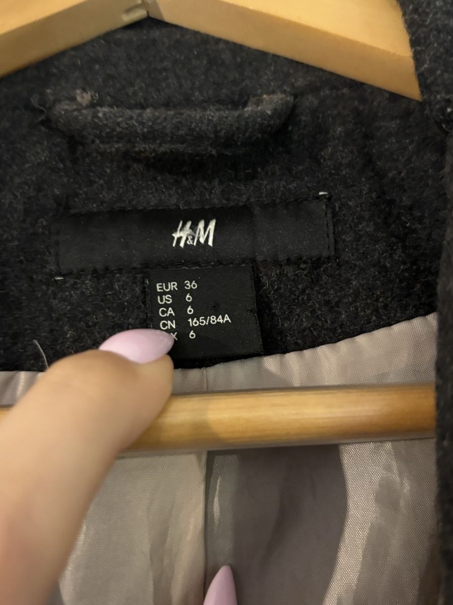 H&M Cappotti: Grauer Mantel Grösse 36 – Usato da Luzern venduto da Qazwsx 2