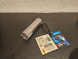 Neu - Grundig - Taschenlampe silber (Ausstellungsstück)