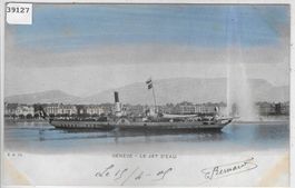 Geneve - Le Jet d'Eau - Bateau "Aigle"