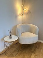 Design-Sessel & Marmortisch Westwing NEU