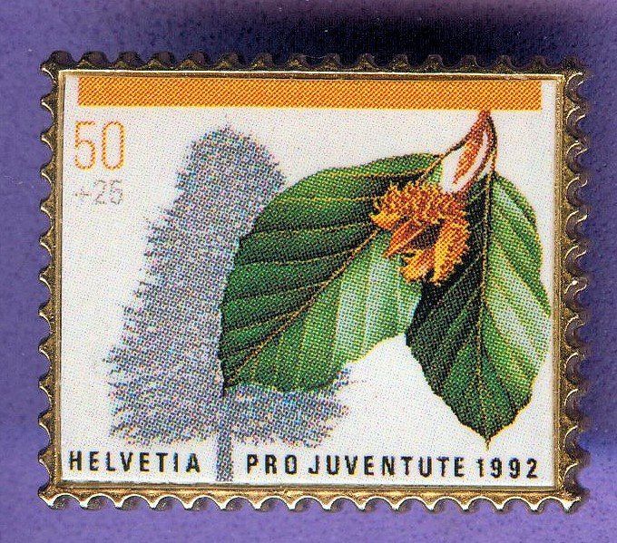 Plaketten & Abzeichen: PTT  Pro Juventute 1992  50 Rappen – Gebraucht aus Winterthur von Sammleroase
