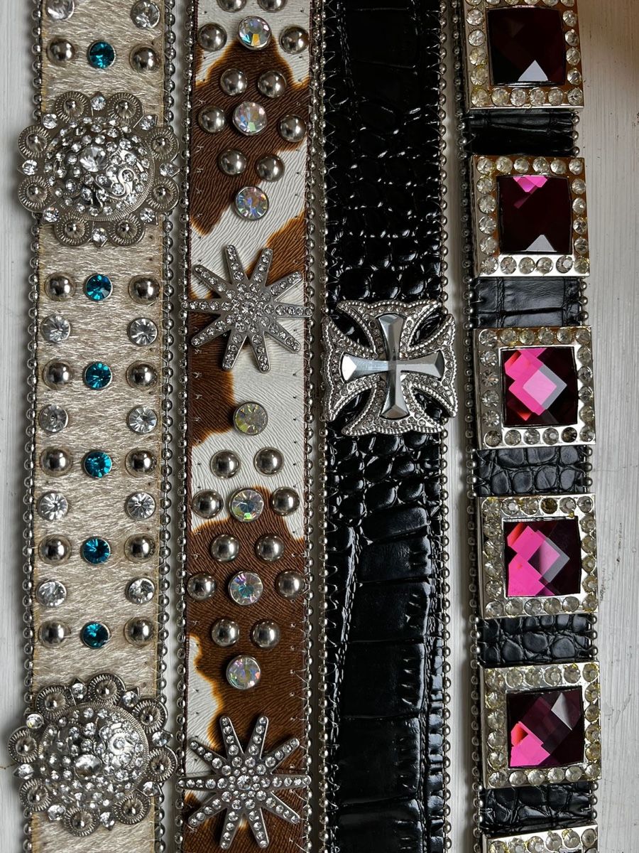 Cinture: Gurt mit Modul aus Metall und Steine – Nuovo (secondo la descrizione) da Teufen Ar venduto da Exclusive.stuff.CH 3