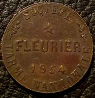 Jeton Fleurier 1854