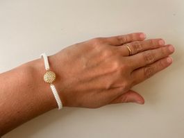 Cordel-Armband Silber 925 Zirkonia