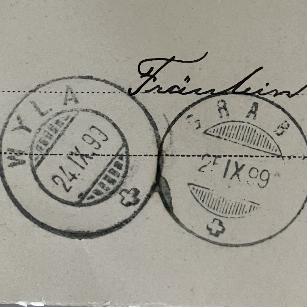 Cartoline postali: Alte blaue Ansichtskarte Bauma ZH, 1899, Top! – Usato da Bauma venduto da Baumer71 3