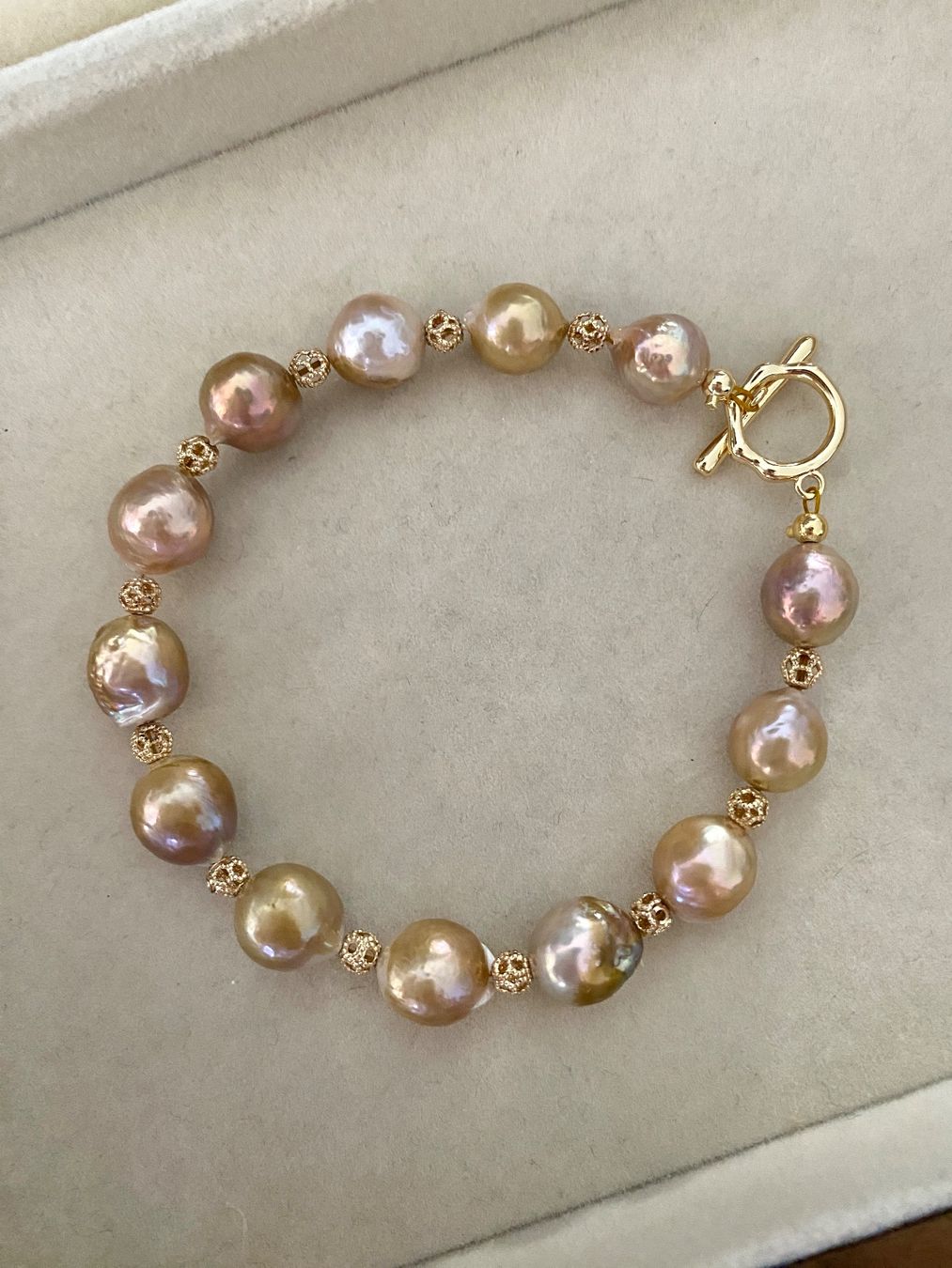 Bracciali & Braccialetti: Barock Perlen Armbänder echte – Nuovo e nell'imballaggio originale da Sarnen venduto da Yingsperlen4