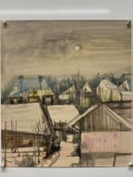 Lisa Maurer Original Aquarell CH-Künstlerin 1930 - 2005
