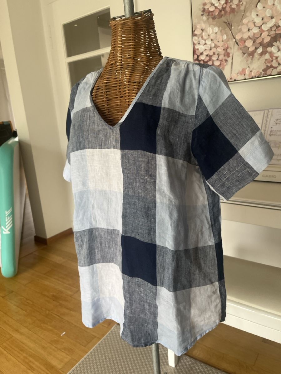 Blusen: Leinenbluse, blau, Clarina, 40 – Gebraucht aus Solothurn von Bobesch08 2
