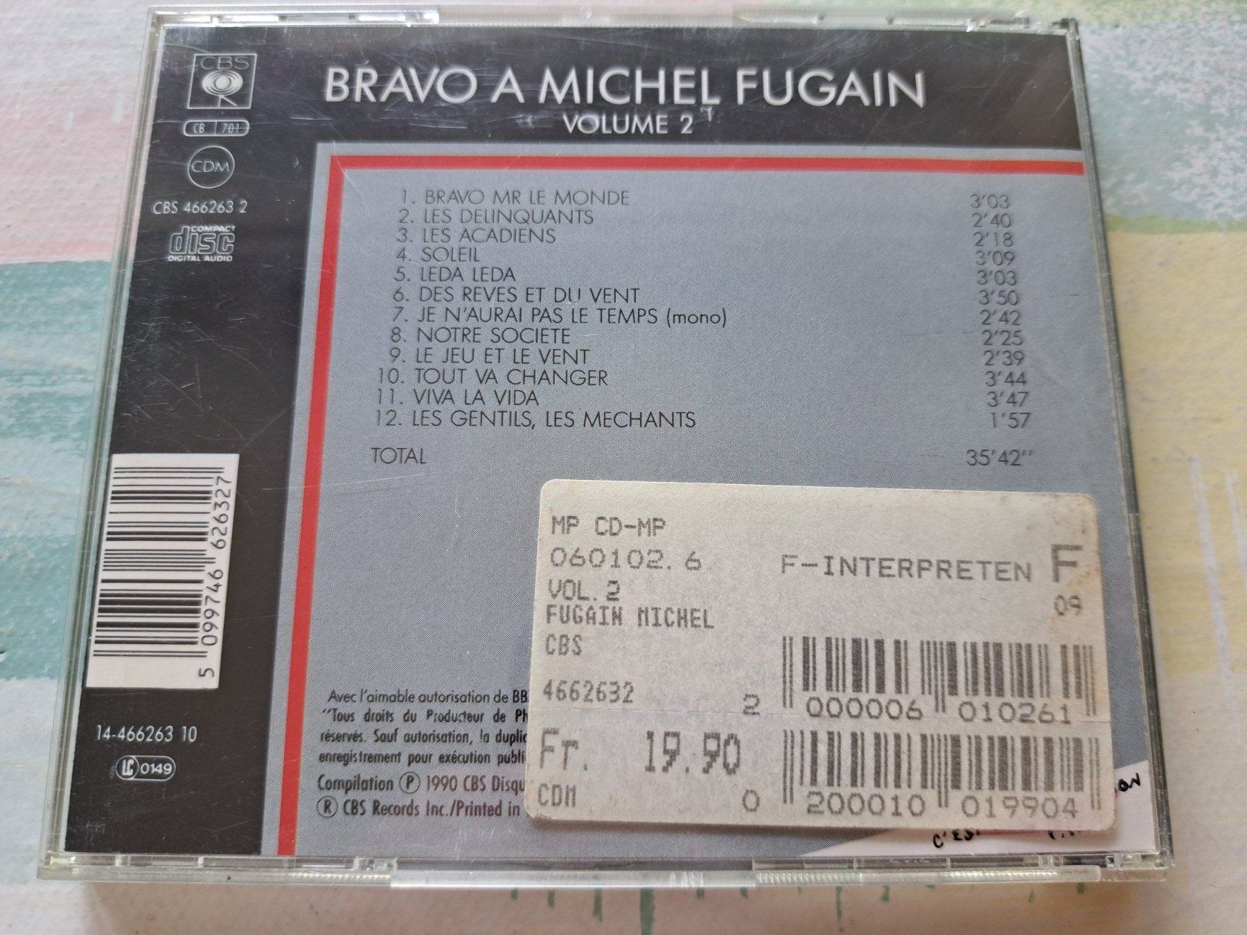 CD: Cd Bravo à Michel Fugain volume 2 – Usato da Pully venduto da bro_n52j 1
