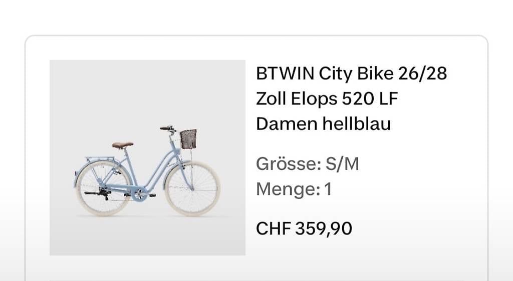 Velos: Damen hellblaues Fahrrad – Gebraucht aus Rothenburg von mar_gp2s