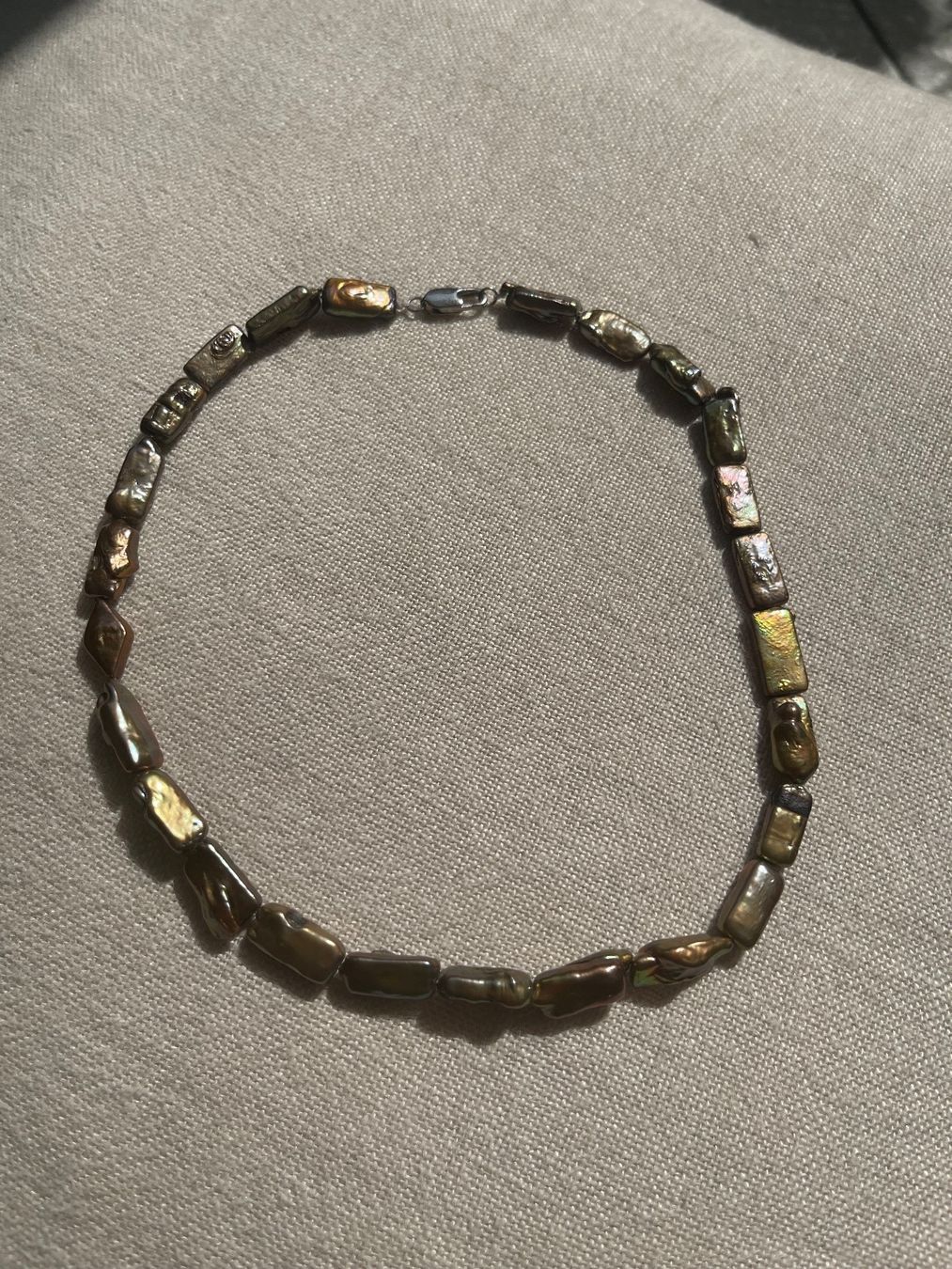 Perle (finte): Perlen Kette Farbe Olive-Kupfer – Nuovo (secondo la descrizione) da Brütten venduto da Rod816 2