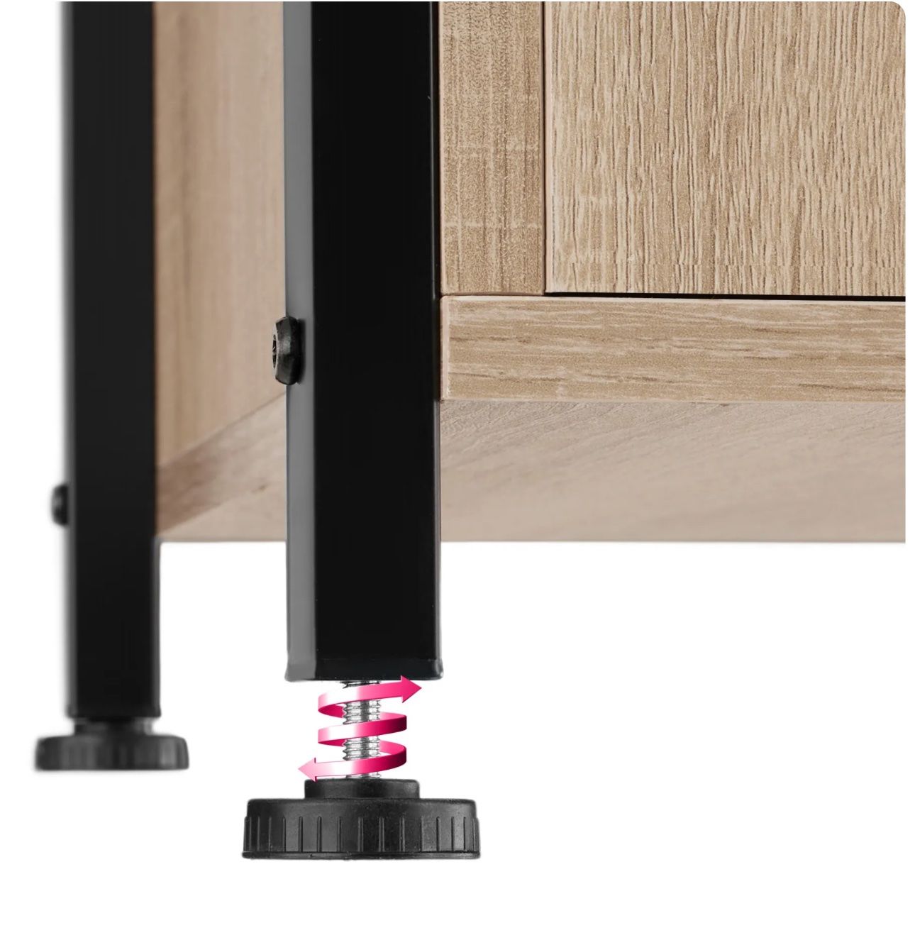 Comodini: neuer Nachttisch Industrial Holz hell, Eiche Sonoma – Nuovo e nell'imballaggio originale da Necker venduto da liq24 4