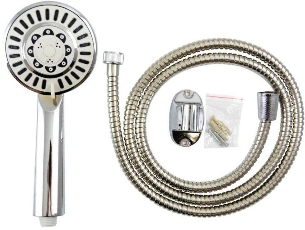 Praktisches Duschset Für Unterwegs - 2,5m/5m Brauseschlauch Mit Praktischer Start/Stop-Funktion