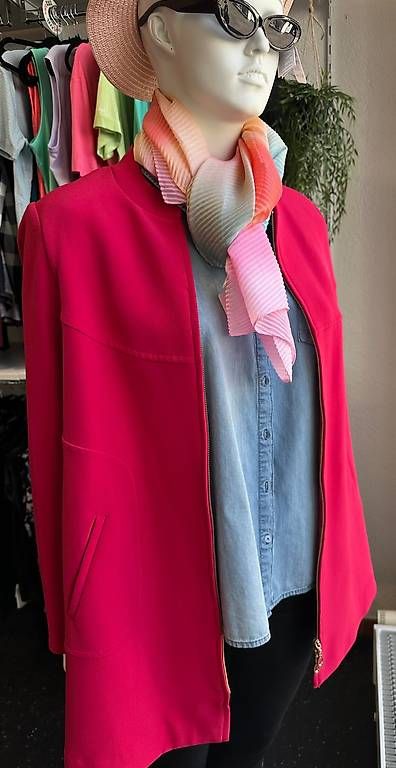 Ulla Popken Giacche: Longjacke von Ulla Popken, beerenrot, Gr. 48 – Nuovo (secondo la descrizione) da Urtenen-Schönbühl venduto da isastyle 1