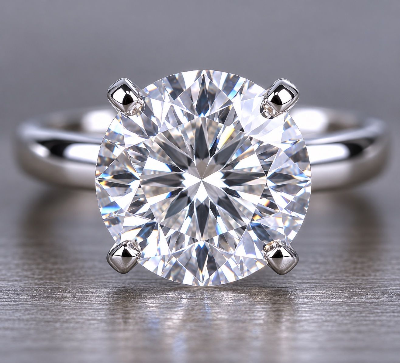 Anelli: Bague platine 5ct – Nuovo (secondo la descrizione) da Montreux venduto da dahlerm