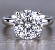 Bague platine 5ct