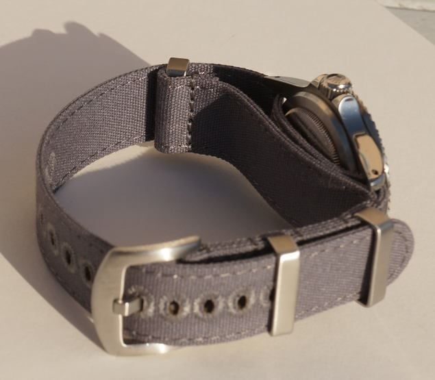 Cinturini per orologio: CANVAS NATO Strap Armband 20 mm grau – Nuovo e nell'imballaggio originale da Leipzig venduto da rheingold_watches 7