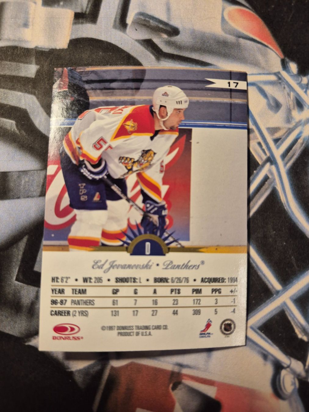 NHL Carte collezionabili: NHL Ed Jovanovski Florida Panthers – Usato da Treiten venduto da Sauber73 1