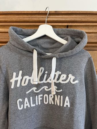 Hoodie, grau, Gr. M, Hollister