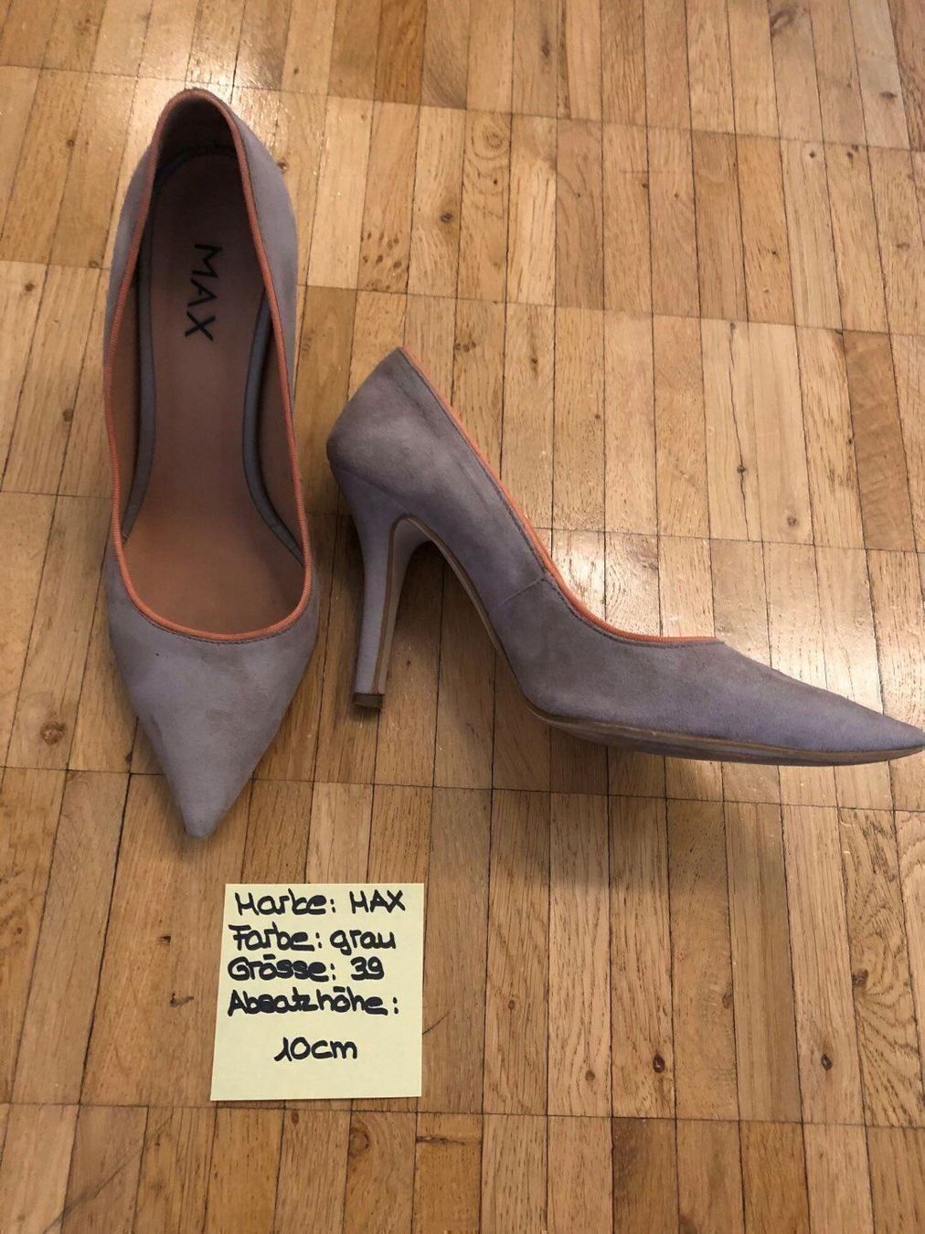 Damenschuhe: High-Heels von MAX; Farbe grau;Grösse 39 – Gebraucht aus Bern von Lexis6 1