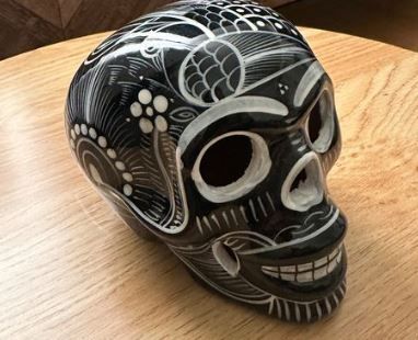 Skulpturen & Statuen: Authentic Mexican Ceramic Skull – Stunning Calavera – Gebraucht aus Rolle von Groovytrain 1