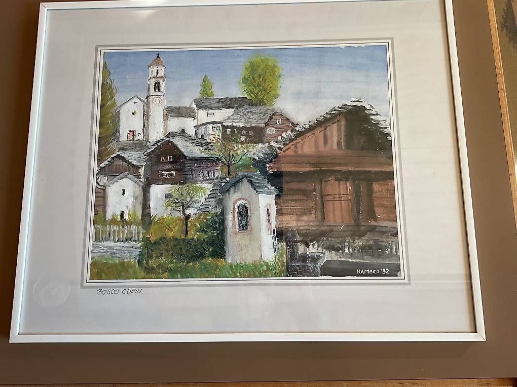 Gemälde: Quadro  Bosco Gurin – Gebraucht aus Gudo von ele_7h2r