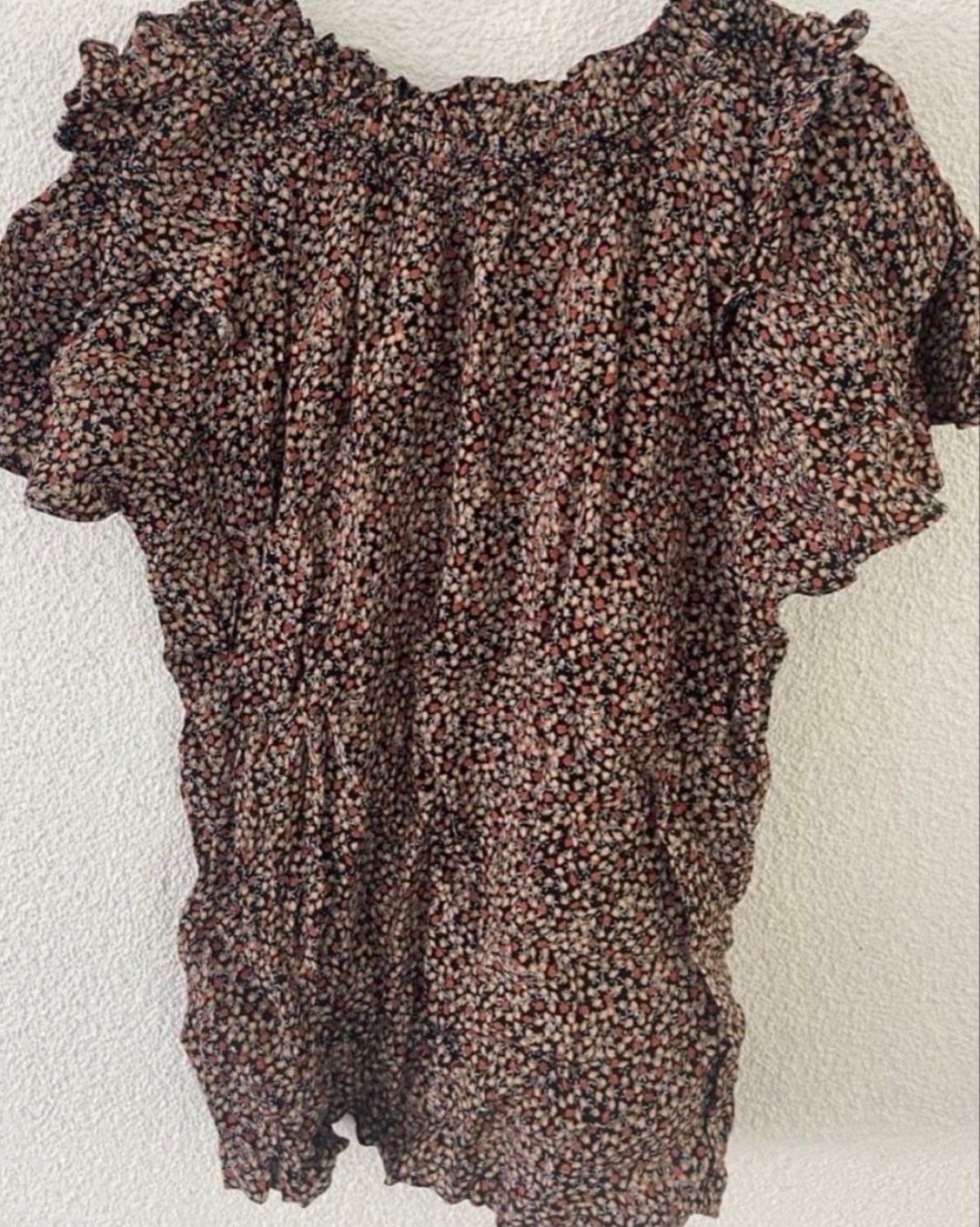 Pomp de Lux Camicette, T-shirt & Top: Pomp de lux Bluse 122/128 mit Blumenmuster kurzarm – Nuovo (secondo la descrizione) da Freidorf TG venduto da nad_fxh7