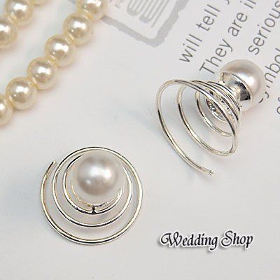 Sonstiger Schmuck: Haarspiralen mit Perlen oder Kunststein – Neu und originalverpackt aus Spreitenbach von tasche-shop