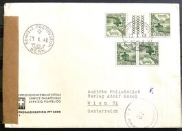 1948 - Zensurbrief Bern - Wien