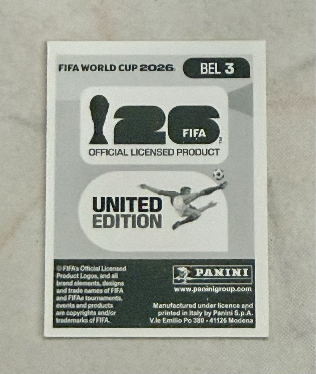 Panini Carte collezionabili: Panini WM 2026!!! BEL 3 – Nuovo (secondo la descrizione) da Oberentfelden venduto da NunoLouro 1