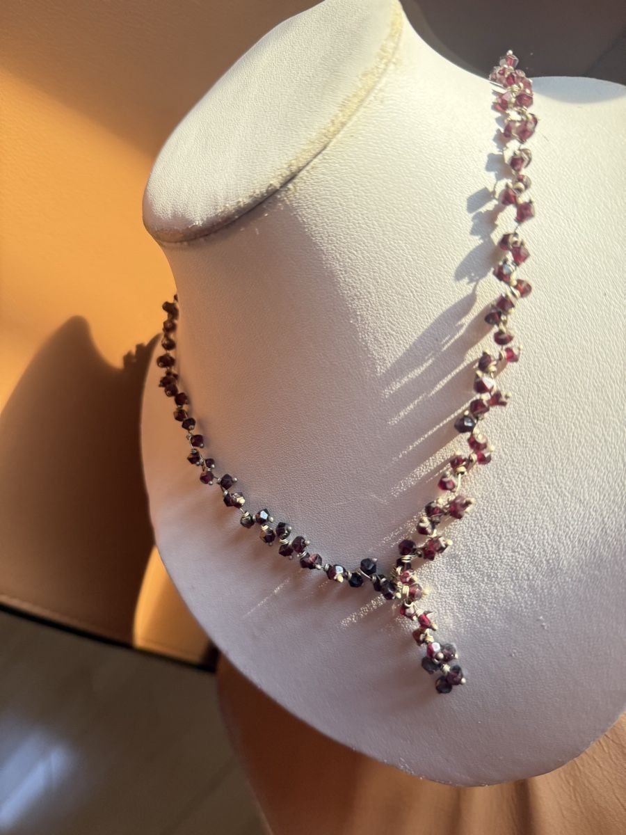 Catenine: Schöne Granat Kette NEU – Nuovo e nell'imballaggio originale da Basel venduto da Chili007 2