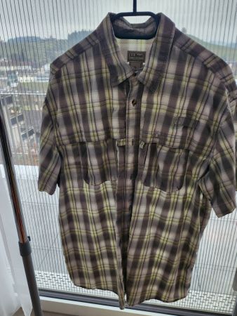 Herrenkurzarmhemd Marke L.L.Bean, Grösse XL
