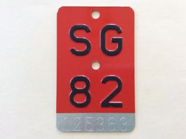 Velonummer SG 82