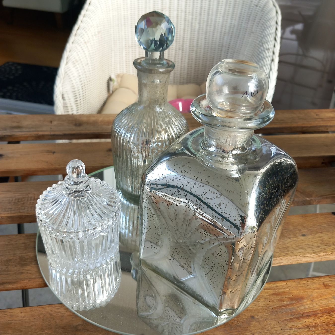 Flaconi: Zwei Glasflacon Bauernsilber u.ein Döseli / Vintage – Usato da Aegerten venduto da gismolini 2